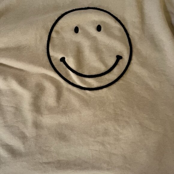 Habit Womens Small Smiley Face Brown Long Sleeve Sweater Impression Like - Picture 6 of 7